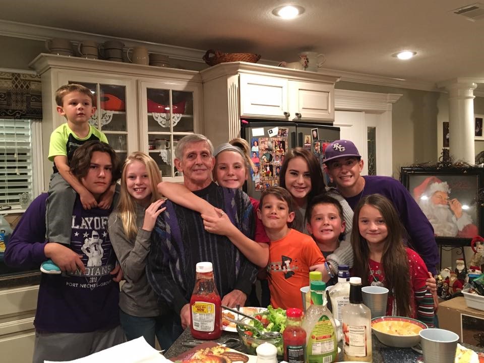 Tommy Romero with grandkids (2016)
